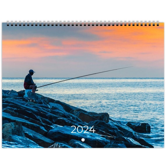 2024 Scenic Fishing Calendar With Moon Phases wall Calendar -  Canada