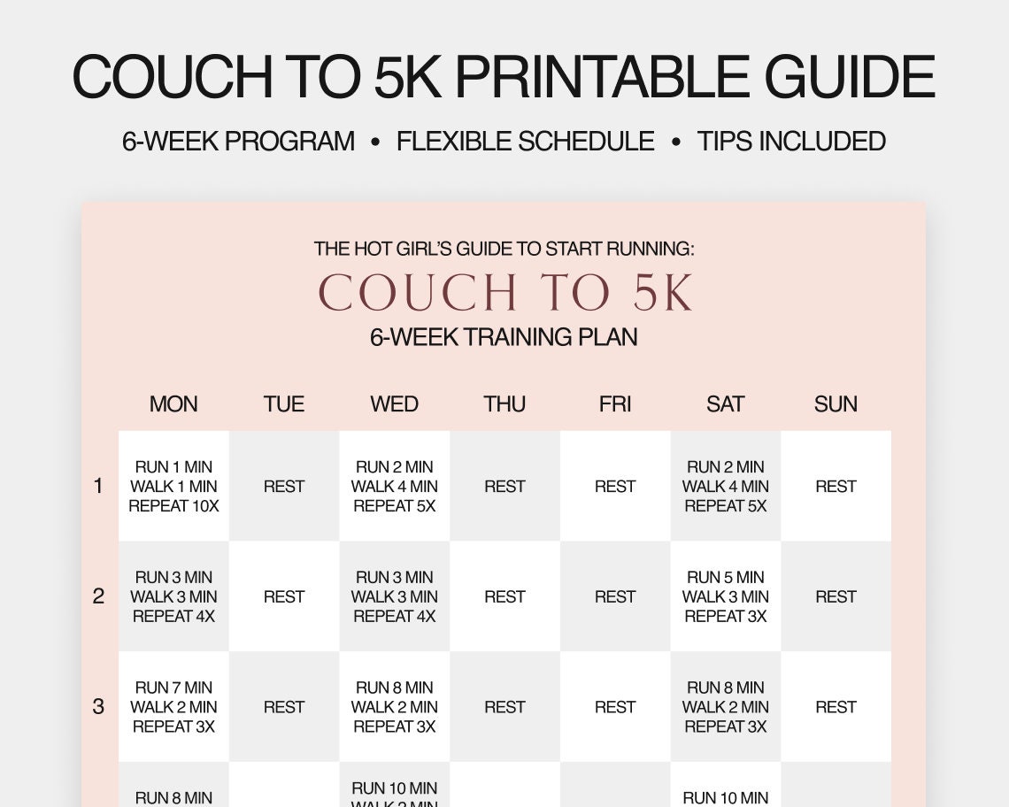 Couch to 5k pdf treadmill new arrivals