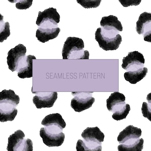 Seamless Leopard Pattern | Hand Drawn Animal Print | Abstract Handmade Artwork | Repeating Pattern