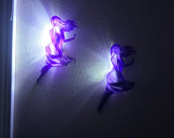 Limited edition resin printed crystal glowing fairy light
