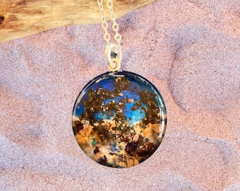 Sterling Silber Meteorit Anhänger - St. Aubin Cosmic Halskette Geschenk