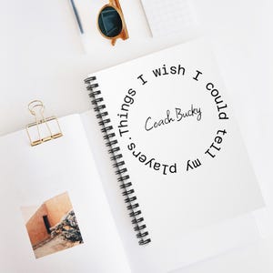 Cuaderno de espiral motivacional: lista de deseos personalizada y original para entrenadores, diario inspirador para entrenadores, regalo para profesores, escritura [...]