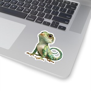 Stickers lézard mignons, Stickers animaux uniques pour ordinateurs portables, bouteilles d'eau, cadeaux pour enfants, décoration pour amoureux des reptiles