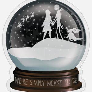 Jack and Sally Sticker - christmas holidays drag lgbtq nightmare before