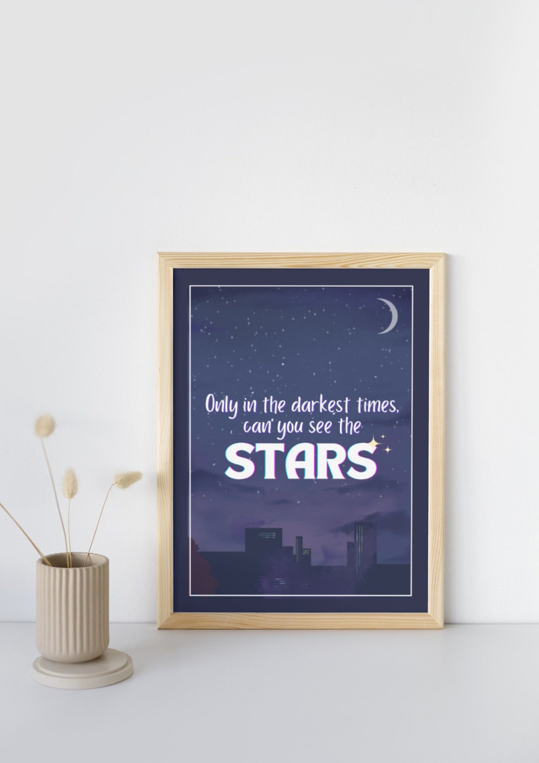 See the Stars A4 Print - Quote Inspirational Night Sky Space Poster ...
