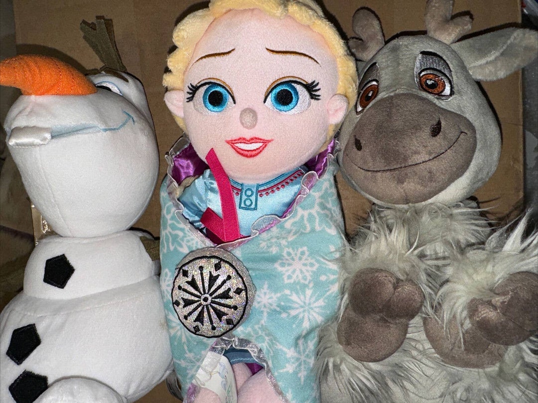 Disney Babies Frozen Elsa Baby W/ Blanket Olaf and Sven Etsy