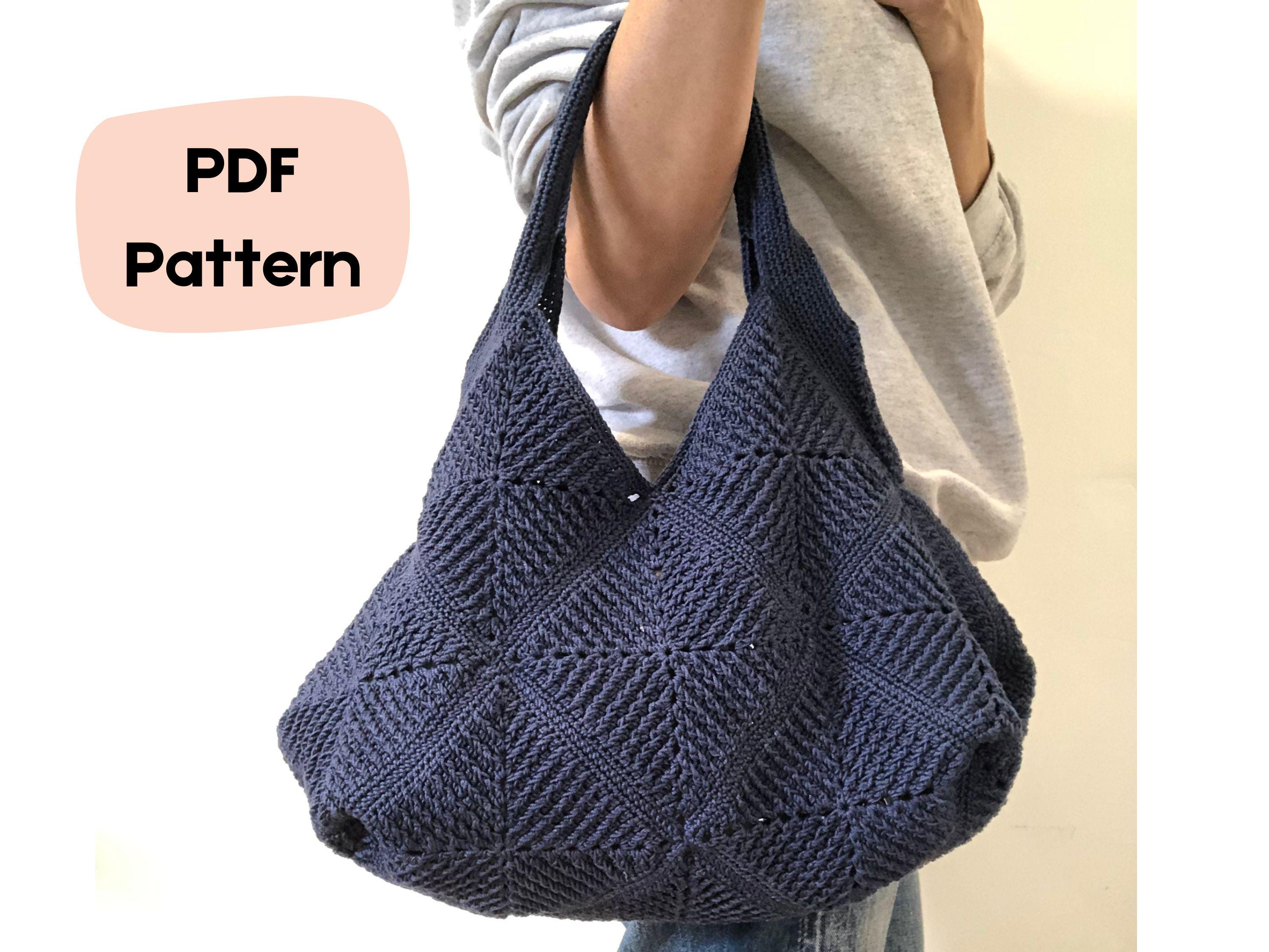 Crochet Granny Square Tote Bag