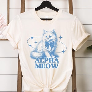 Alpha Meow Funny Kitten Tshirt, Funny Cat Meme Shirt, Boyfriend Gifts, Father Gift, Mom Tee, Cat Lover, Cat Giftshare-icon,