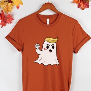 Halloween Trumpkin Shirt, President Donald Trump 2024 Shirt, Trump Fight Ghost, Republican Halloween Gift, Trump Halloween,Trump Fight Shirt