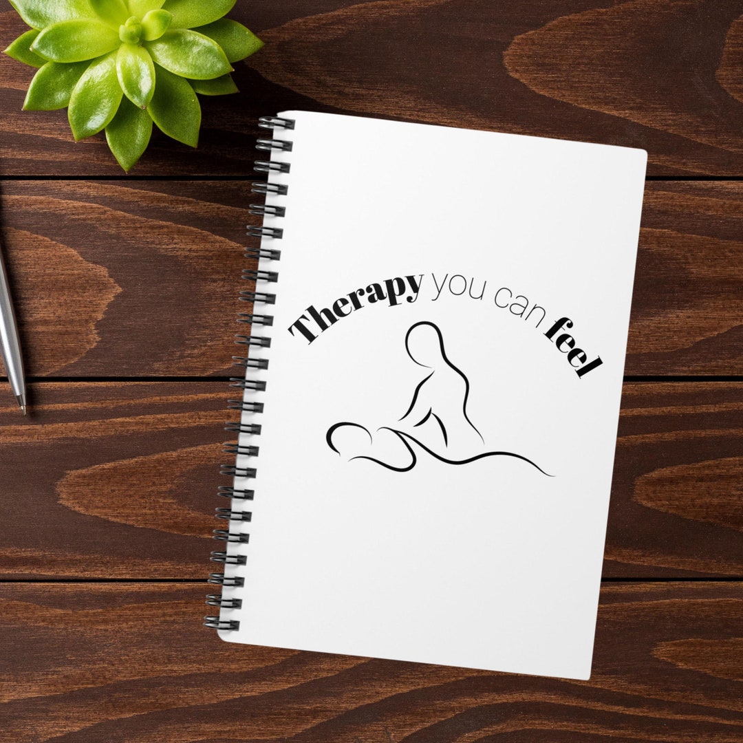 Massage Notebook, Therapy Gift, Massage Therapist Gift, Spiral Notebook ...
