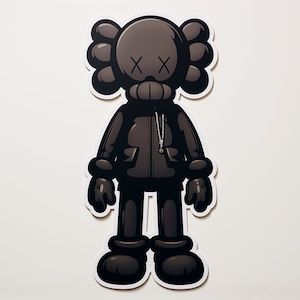 KAWS High Quality Glossy hard Vinyl Decal Luggage Laptop