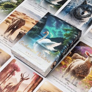Enchanted Waters Oracle-deck/kaarten met gids - uniek