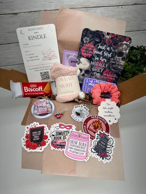 Blind Date with a Kindle Bundle | Surprise Ebook Gift | E-Reader Gift Box | BookTok Gift