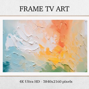 Samsung Frame TV Art, Art For Frame TV, Abstract, Oil Painting