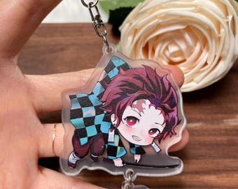 Kawaii Anime Keychain, Chibi Cartoon Character