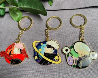 Kawaii Anime Character Keychain, Enamel Metal Gift