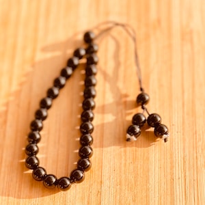 Black Onyx Greek Komboloi worry beads. Unisex gift.