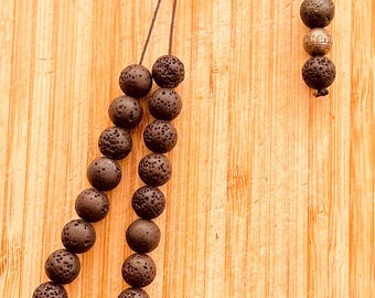 Lava Stone Greek Komboloi worry beads. Unisex gift.