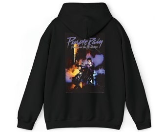Prince Purple Rain Hooded Sweatshirt Etsy