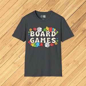 Classic Board Games Unisex Shirt, T-Shirt, Board Game TShirt, Funny Boardgame Tee, Mens, Womens, Tabletop Board Gamer Gift, Gamer Tee