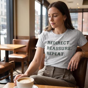 Dementia Support Shirt | Redirect Reassure Repeat T-Shirt | Alzheimer's Support Apparel | Caregiver Support Shirt, Caregiver Appreciation