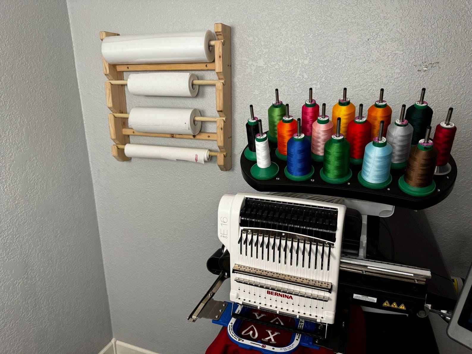 Stabilizer Storage Embroidery Stabilizer Rack, Machine Embroidery, Embroidery Tools and ...