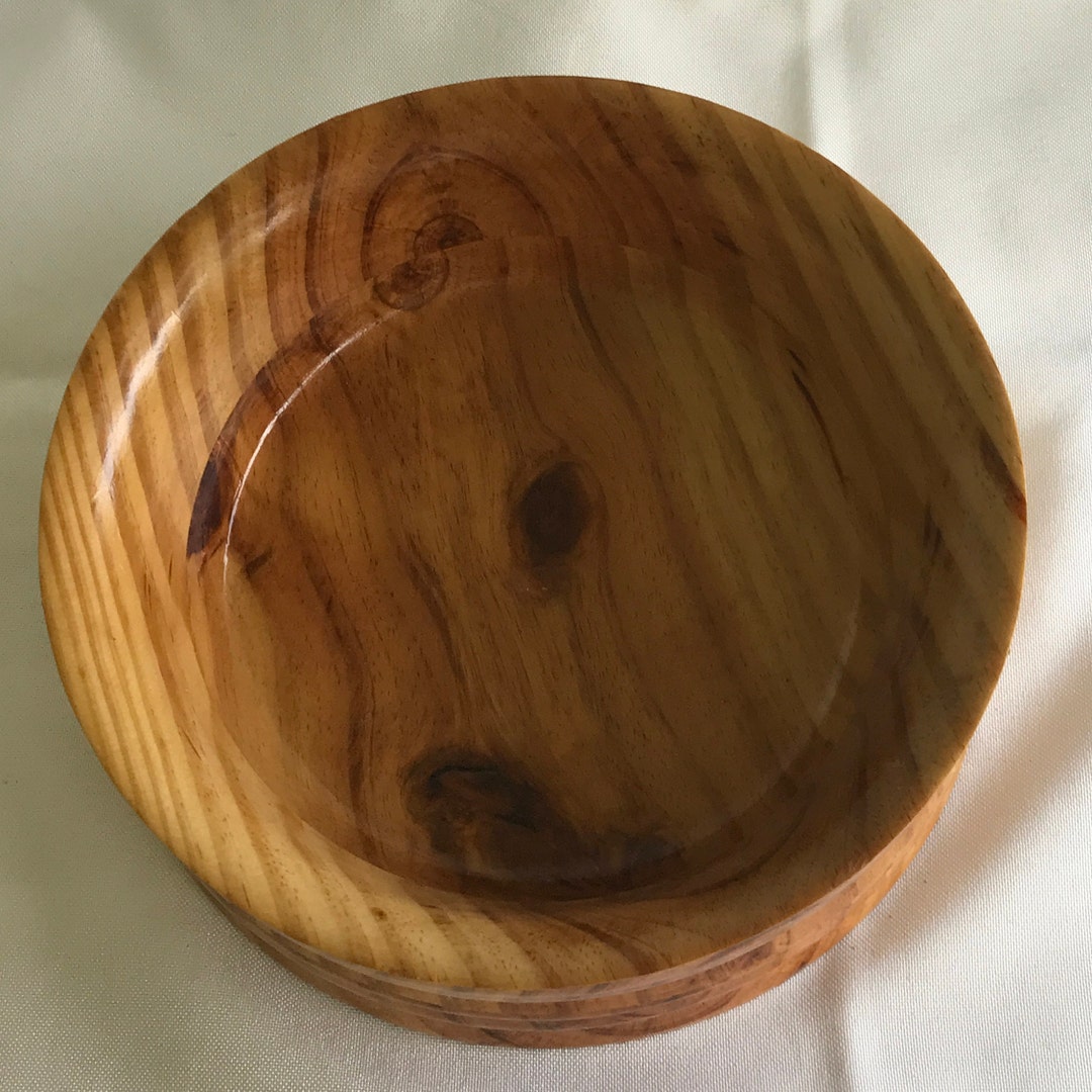 Natural Camphor Turned Wood Bowl With Shellac Finish. 9 Etsy