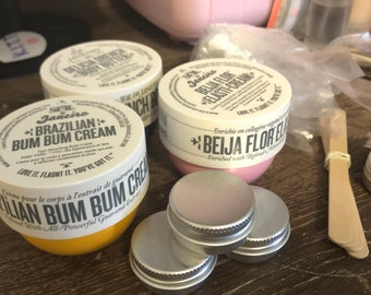 SOL DE JANEIRO Body Cream Sample Tins 10ml/0.5oz Bum bum Cream, Elasti Cream, Delicia Drench, 68, 59, 62