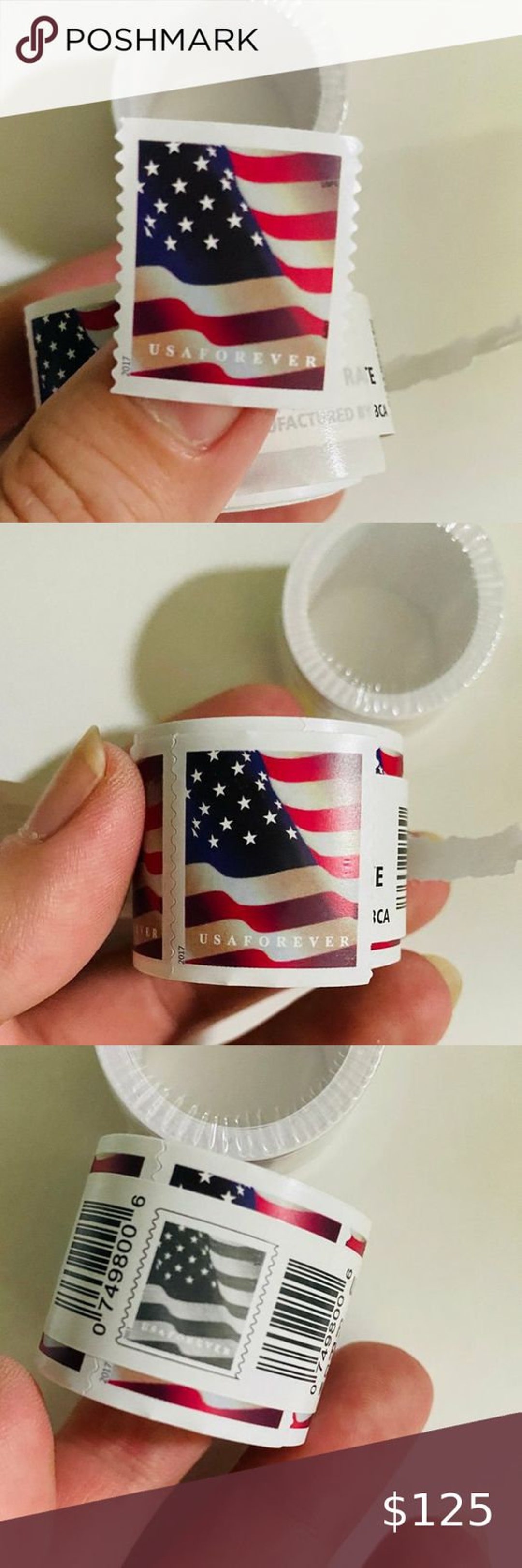 2 Roll of 100 Stamps 200 Stamp USPS 2023 US Flag Forever Etsy