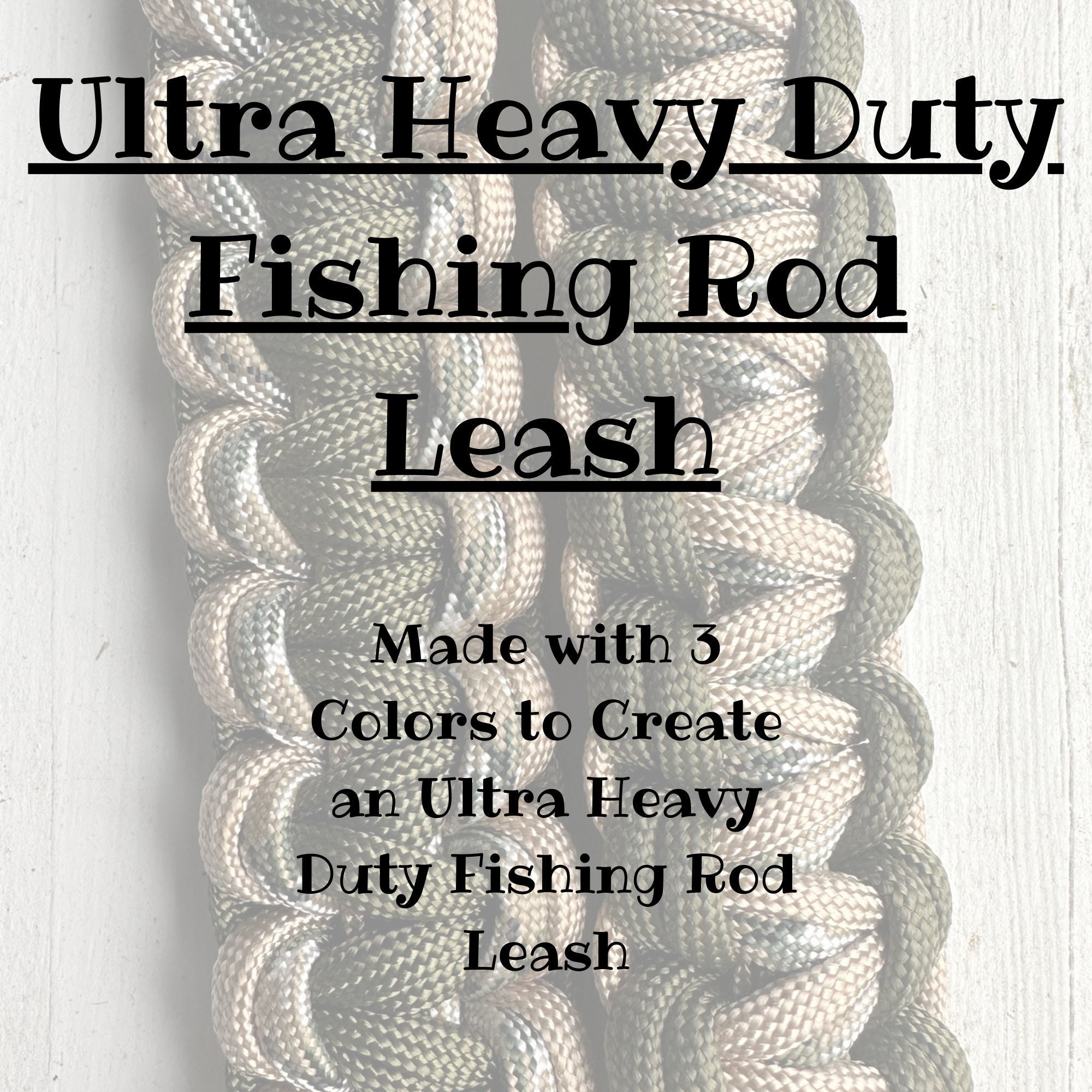 Ultra Heavy Duty Fishing Rod Leash 3 Colors Fishing Reel Leash Trolling  Leash Paracord Leash Men's Fishing Kids Fishing Men Gift 