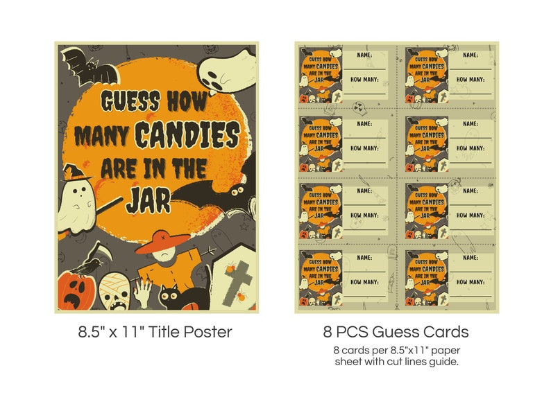 Printable Halloween Game Printable Guessing Game Candy Guessing Game ...
