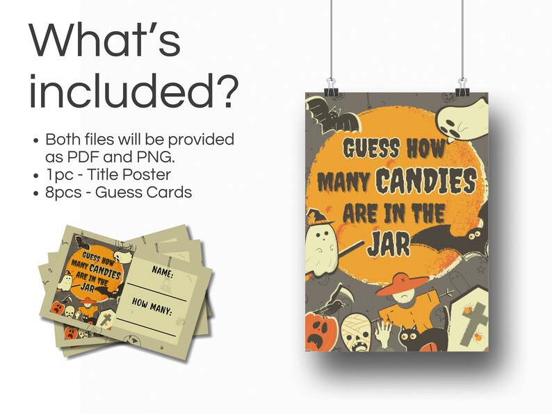 Printable Halloween Game Printable Guessing Game Candy Guessing Game ...