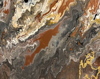 Acrylic pour painting