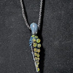 Handmade Glass Tentacle Pendant | Octopus Tentacle Necklace | Ocean-Inspired Jewelry | Torchwork Glass Art