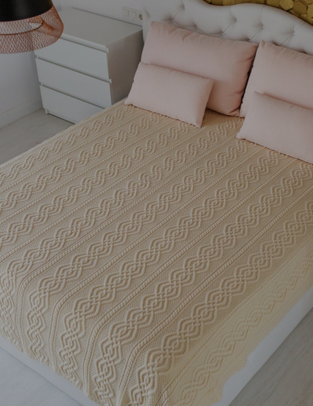 Made in Irelandno Itch Pure MERINO Wool King Size Bedspread Etsy