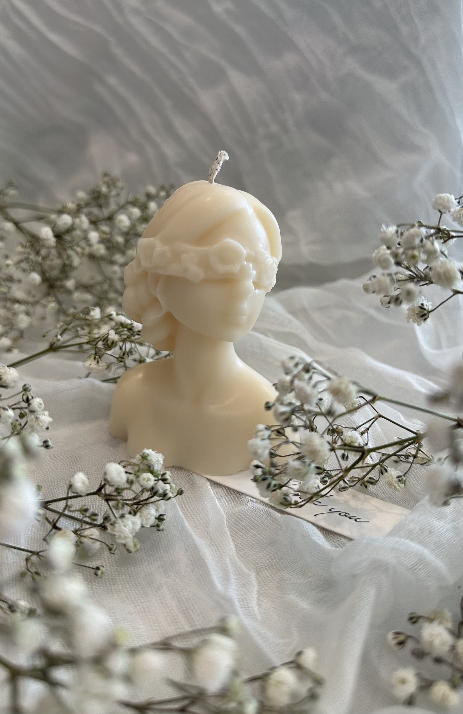 Woman Body Shape Candle, Flower Lady Candle, Handmade Candle, Woman