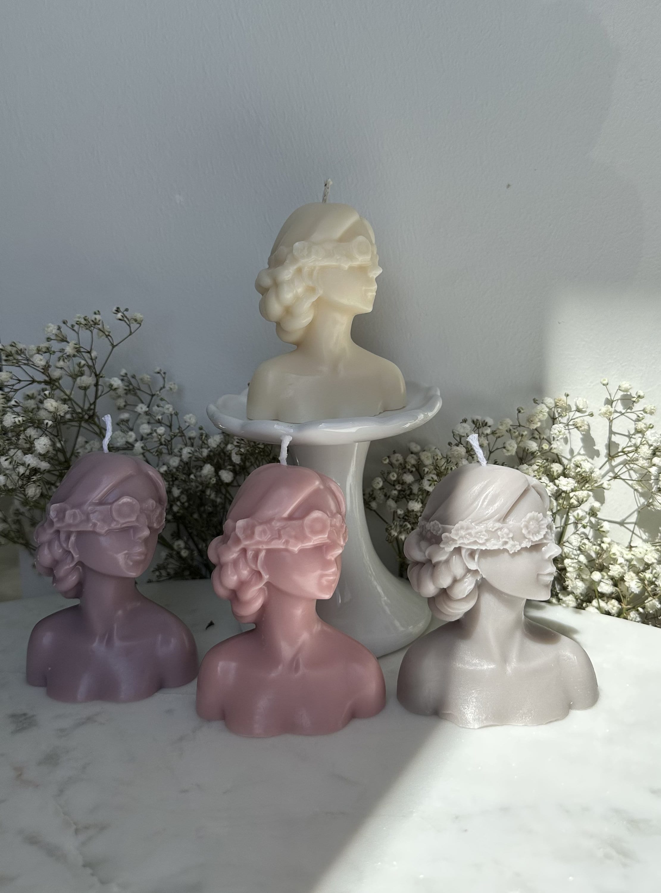 Woman Body Shape Candle, Flower Lady Candle, Handmade Candle, Woman