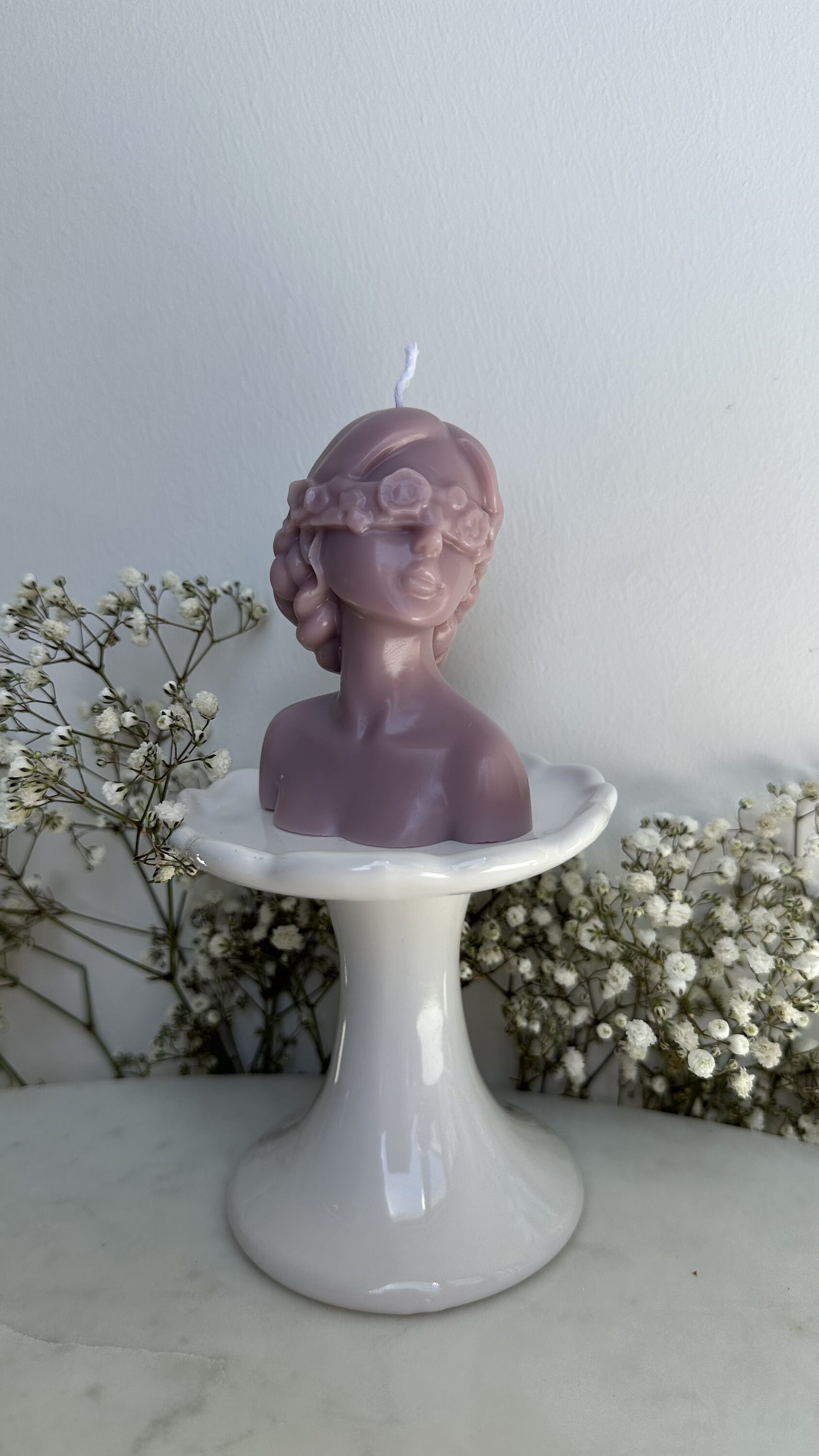 Woman Body Shape Candle, Flower Lady Candle, Handmade Candle, Woman