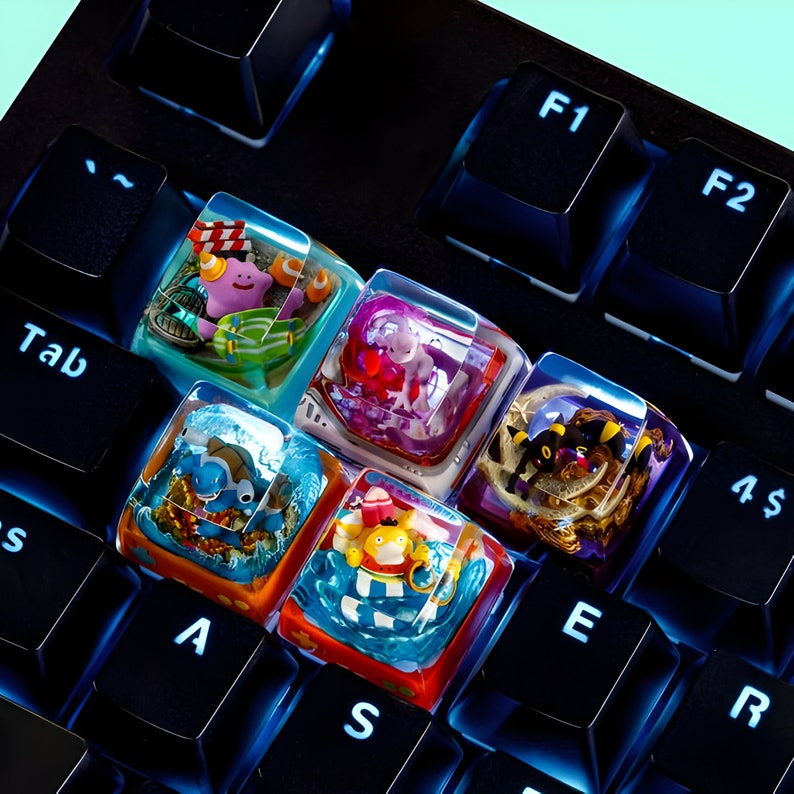 Pokemon Custom Artisan Gaming Keycaps - Etsy