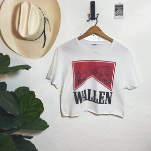 Wallen White Crop Top T-Shirt