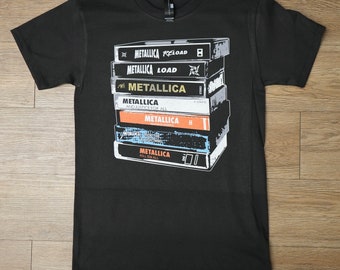 Metallica Cassette Tapes Black T-Shirt