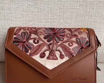 Embroidered Handmade Clutch Purse for Women, Ethnic and Elegant Floral Evening Bags