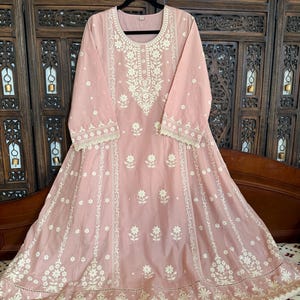 mul cotton dresses for women india Emy Supima Cotton Light Pink Long Dress