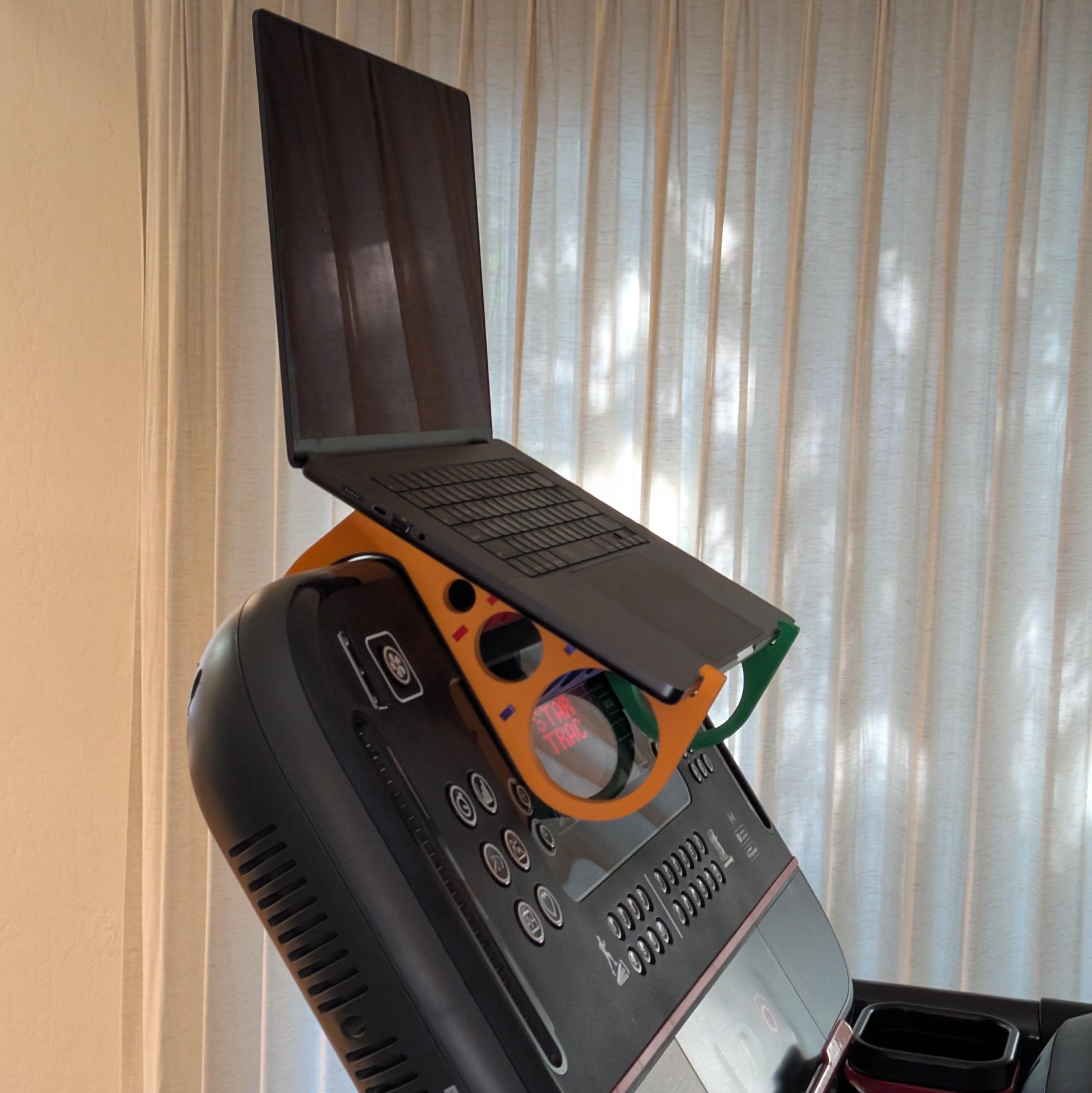 Laptop stand for treadmill