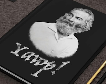 Cuaderno de tapa dura con el diario de Walt Whitman / ¡Bárbaro!
