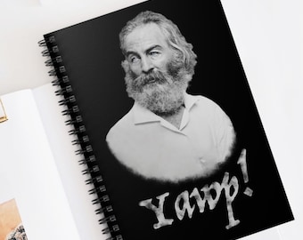 Cuaderno de escritura de Walt Whitman / ¡Bárbaro! Diario en espiral