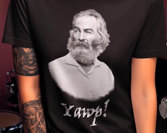 Camiseta Walt Whitman Yawp / Camiseta gráfica literaria / Unisex / Regalo para amantes de los libros