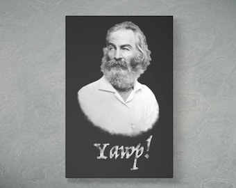 Cuadro de Walt Whitman en lienzo / ¡YAWP!