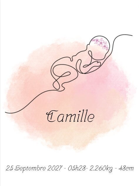 Camille Baby Name Meaning Baby Names Nursery Sign Girl Names Printables  Instant Digital Downloads