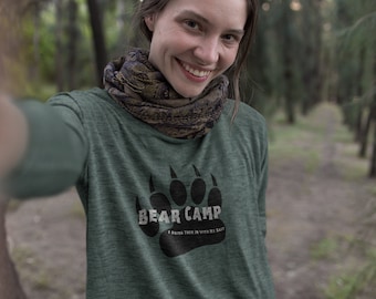 Bear Camp Hunting Camiseta unisex Jersey de manga larga